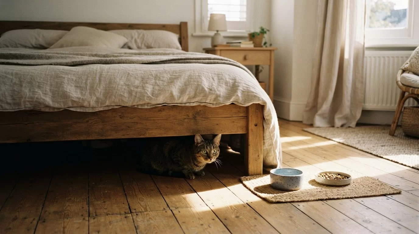 Why Is My Cat Panicked and Hiding? How to Help Now